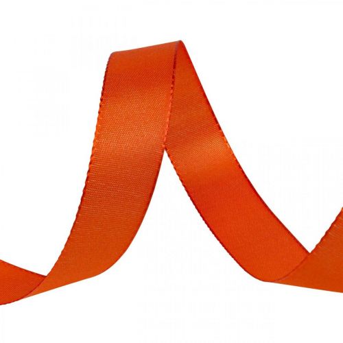 tételeket Ajándék és dekorációs szalag Narancssárga selyemszalag 25mm 50m