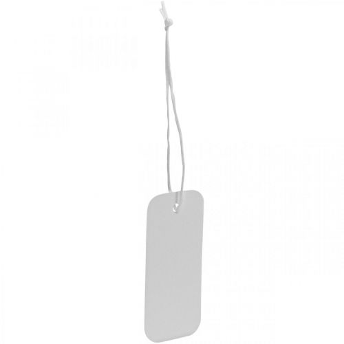 tételeket Ajándékcédula-papír fehér 8×3,5cm 100db