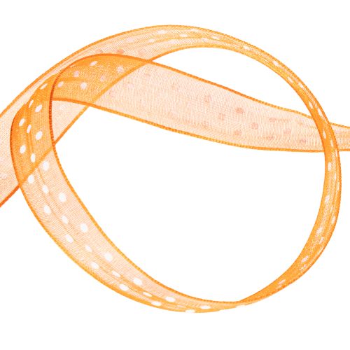 tételeket Ajándékszalag pöttyökkel elegáns ajándékcsomagoláshoz, 1,5 cm széles, 20 m hosszú