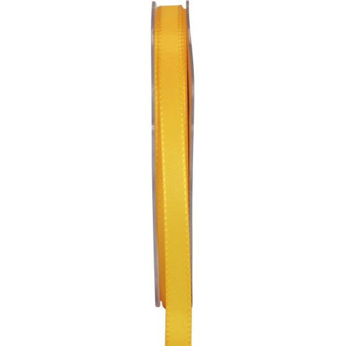 Floristik24 Dekoratív szalag ajándék szalag narancssárga szalag szegély 8mm 50m