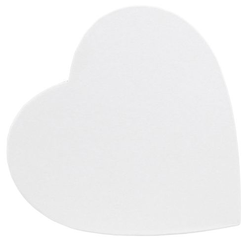 Floristik24 Díszdoboz szív fehér papír szívdoboz 18×18cm H10cm 2db