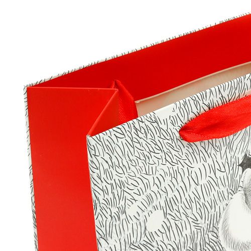 Floristik24 Ajándéktáska Mikulás 24cm x 18cm x 8cm