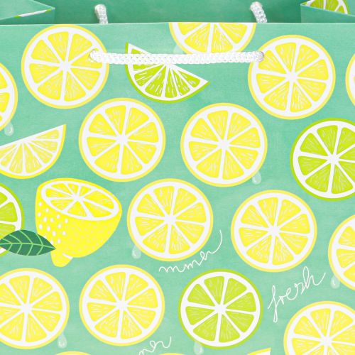 tételeket Ajándékzacskó papír citromos zacskó füllel 18×10×23cm 2db