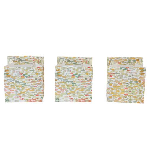 tételeket Ajándéktáska növényi táska ajándéktáska mintás 12cm 8 db