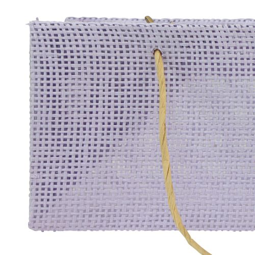 tételeket Ajándéktáskák szőtt füllel zöld, sárga, lila 20×10×10cm 6db