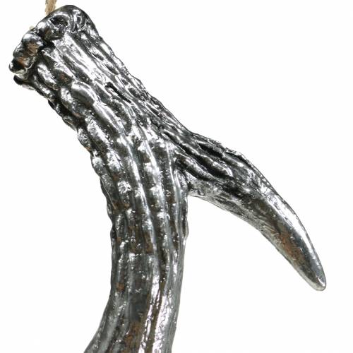 tételeket Deco fogas agancs antik ezüst 12cm x 11cm 4db