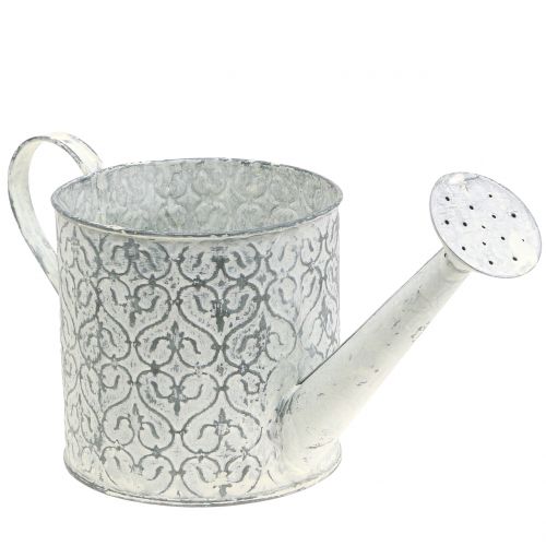 Ültetős öntözőkanna horganyzott krémmel mosott Ø13cm H13cm | Floristik24.hu