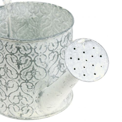 Ültetős öntözőkanna horganyzott krémmel mosott Ø13cm H13cm | Floristik24.hu