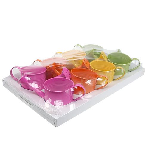 Floristik24 Öntözőkanna mix Ø7,5cm H7,5cm 8 db