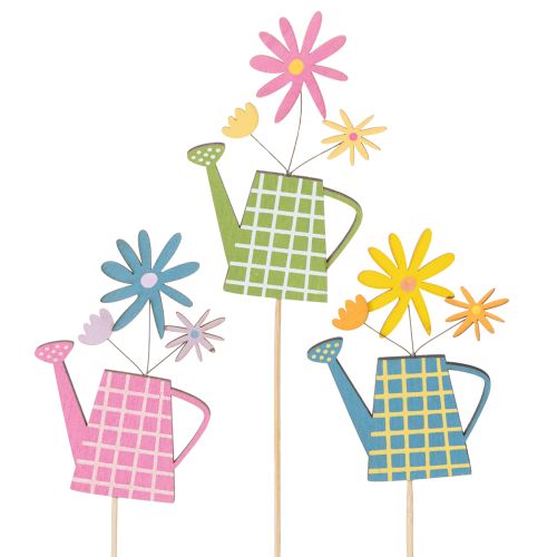 Locsolókanna dekorációk tavaszi kerti vagy virágcserepes dekorációhoz (12 darab)