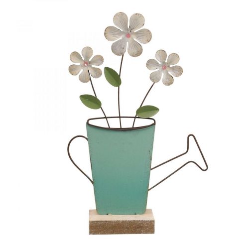 Floristik24 Locsolókanna dekoráció fém asztaldísz szín rozsda 23,5/24cm 2 db