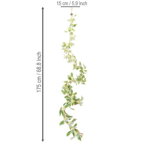 Műfüzér tarka levelekkel, 175 cm | Floristik24.hu