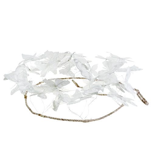 Floristik24 Füzér pillangós fehér 154cm