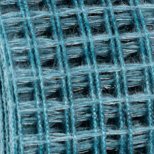 Dekoratív szalag, rácsos szalag, 4,5 cm széles, kék, kézműves projektekhez, 10 m | Floristik24.hu