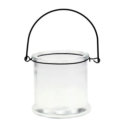 Lámpás üveg akasztható Ø12cm H12,5cm