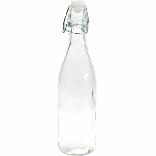 Floristik24 Dekoratív flakon, felhajtható üveg, tölthető üvegváza, gyertyatartó