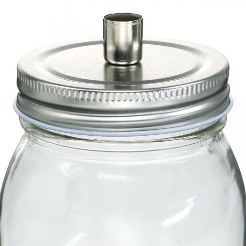 Floristik24 Dekoratív üveg gyertyatartóval gyertya dekoráció Ø8cm H10,5cm 4 db