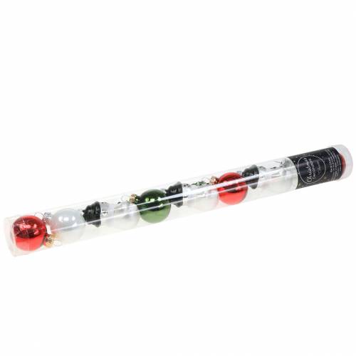 Floristik24 Karácsonyfadíszek Karácsonyi labdák hóember üveg 9db