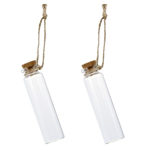 Floristik24 Üveg átlátszó akasztható 8,5cm 6db