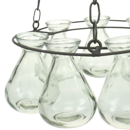 Floristik24 Függő koszorú virágvázákkal Ø24cm