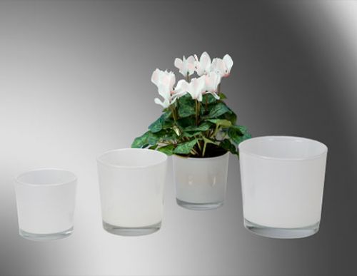 Floristik24 Fehér üveg vödör