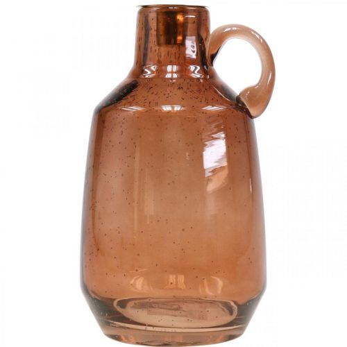 tételeket Gyertyatartó üvegrúd gyertya barna üvegdísz H22cm