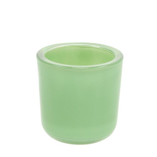 Üveg edény Ø7,8cm H8cm menta zöld
