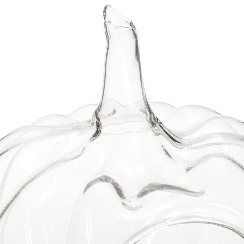 Floristik24 Üvegtök nyílással, őszi dekorációs tök, átlátszó, Ø21 cm, M20 cm