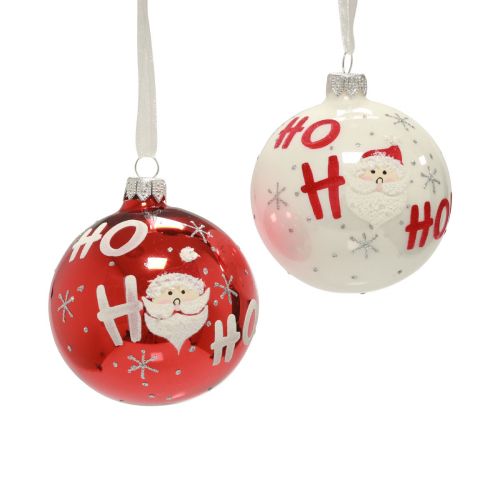 tételeket Karácsonyi labdák üveg Karácsonyfa golyók Mikulás 6db