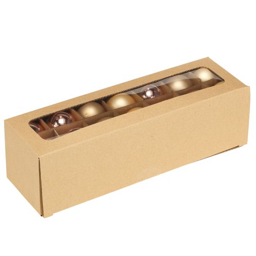 tételeket Üveggolyók Karácsonyi üveggolyók arany rózsa Ø4cm 24 db