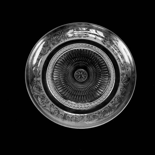 Antik üveglap Ø14,5cm 6db