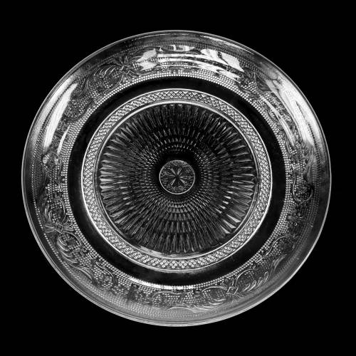 tételeket Antik üveglap Ø25,5cm H2cm 6db