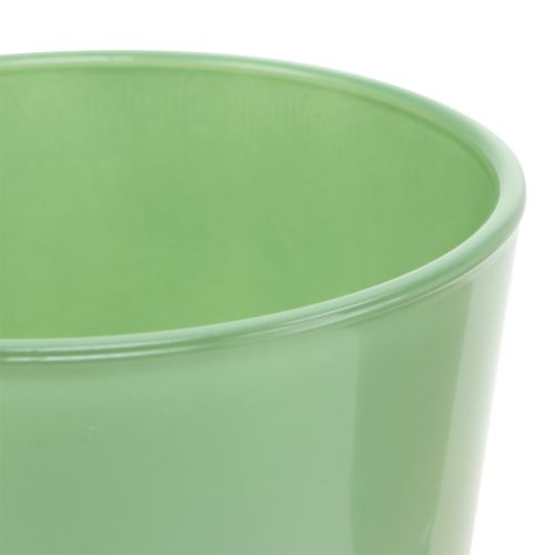 tételeket Üveg edény Ø10cm H8,5cm menta zöld