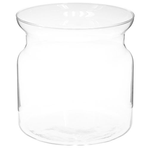 Floristik24 Üvegváza Brenda virágváza üveg nagy átlátszó Ø19cm H19cm