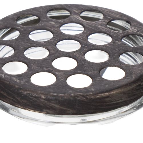 tételeket Üvegpalack fémkosárban, ideális dekoráció a nappaliban, 20 cm