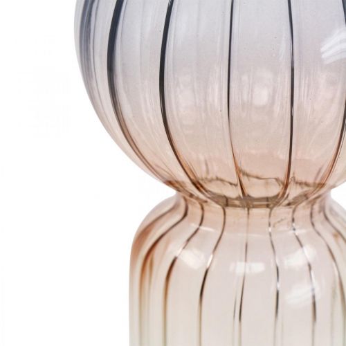 tételeket Üvegváza Deco Váza Kék Barna Clear Mini Váza Ø8cm H17cm