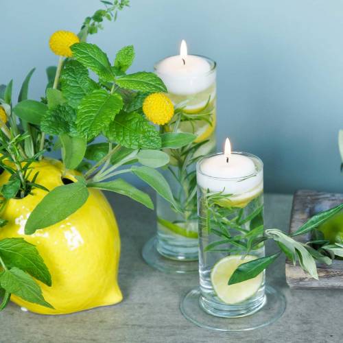 Floristik24 Üvegváza talppal Átlátszó Ø6cm H25cm