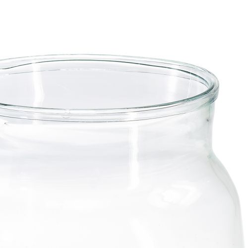 tételeket Üvegváza kúpos virágváza nagy üvegdísz H23cm Ø19cm