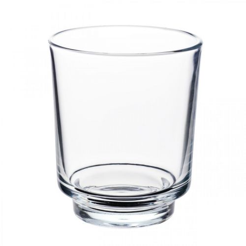 Orchidea ültetőüveg átlátszó talppal H16cm Ø13,4cm