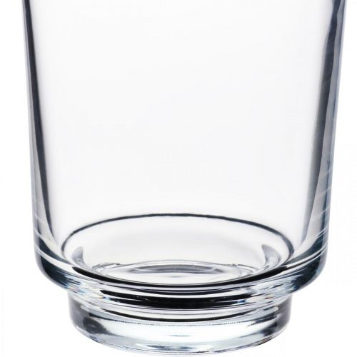 Floristik24 Orchidea ültetőüveg átlátszó talppal H16cm Ø13,4cm