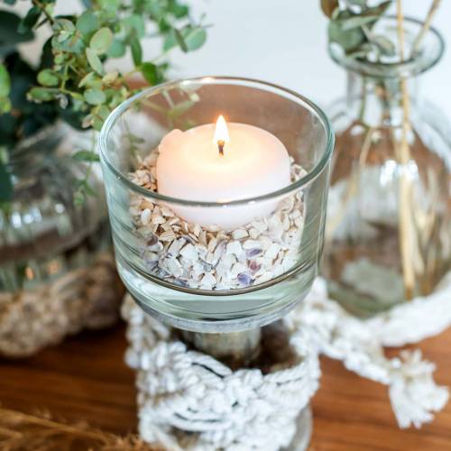 Floristik24 Üvegváza átlátszó Ø8,5cm H5,5cm