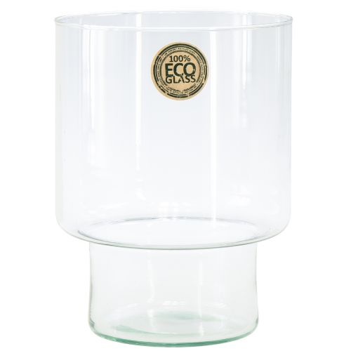 tételeket Üvegváza talpas dekoratív váza üveg asztaldísz Ø15cm H20cm