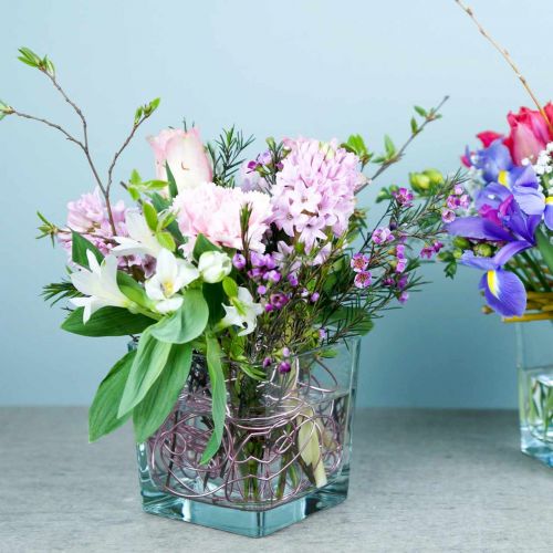 Floristik24 Üvegkocka átlátszó 8cm x 8cm x 8cm 6 db