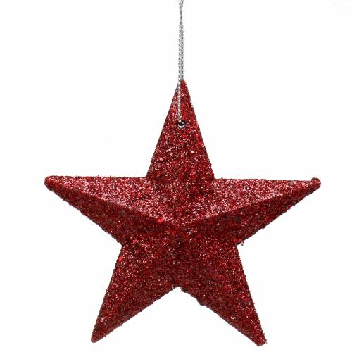 tételeket Glitter star red mix 9,5/5cm 18 db