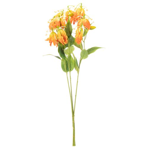 Művirág Gloriosa narancs hosszú szárral vázába 80cm 3db | Floristik24.hu