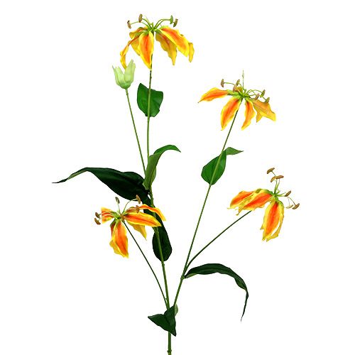 Floristik24 Gloriosa ág narancssárga 90cm 1db