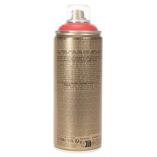 Málna színű festékspray felületekre és dekorációra Montana Gold Red 400ml | Floristik24.hu