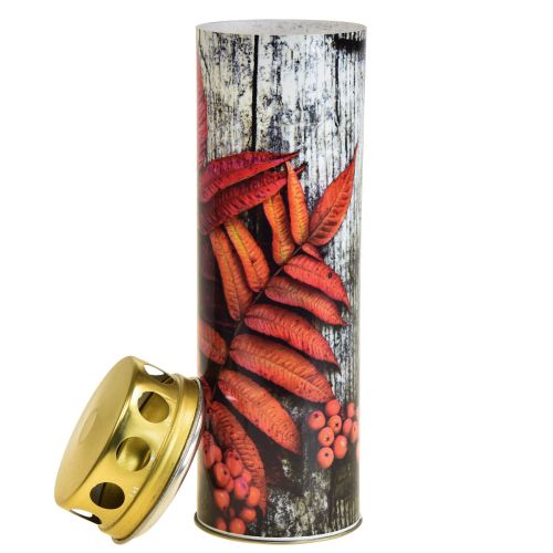 Floristik24 Sírgyertyák gyászgyertyák őszi motívumok szín Ø6cm H20cm 6 db