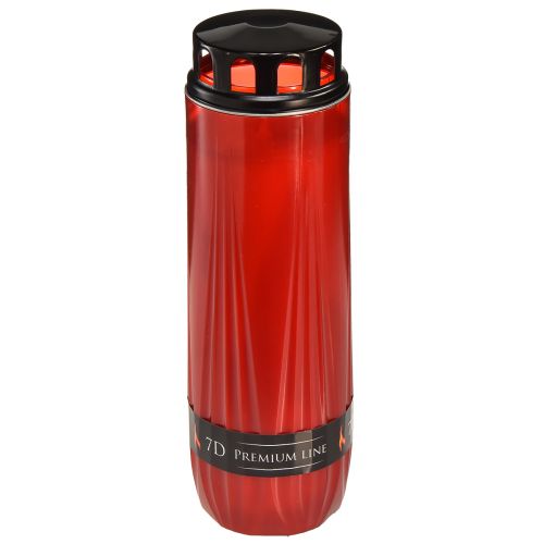 tételeket Sírgyertya Aura temetői gyertya piros fekete 7 nap H24cm