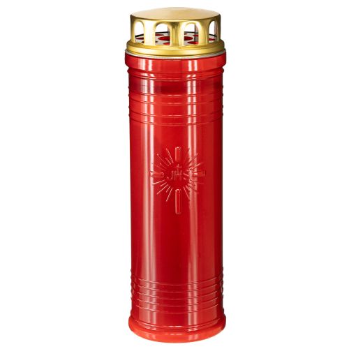 Floristik24 Síremlék piros Ø7,5cm M24,5cm 1 darab